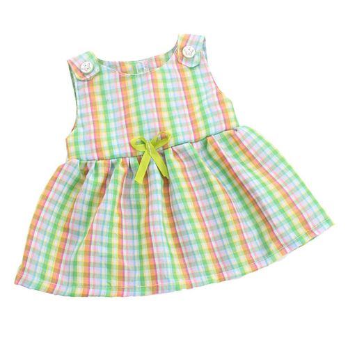 Vêtements De Poupée Pour Poupées Américaines De 18 Pouces, Jolie Robe Arc-En-Ciel Sans Manches, Convient Aux Poupées Américaines