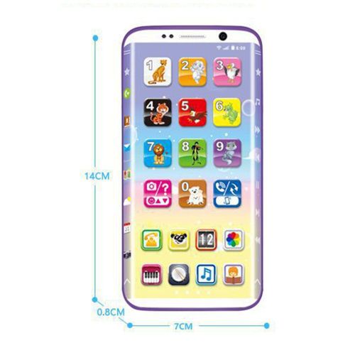 Téléphone Portable Pour Enfants, Jouet D'Apprentissage De L'Anglais, Musique, Smartphone Électronique, Jouets Éducatifs Précoces, Cadeaux D'Anniversaire Pour Tout-Petits