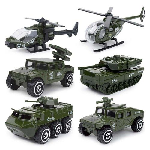 Mini Hélicoptère Militaire De Lutte Contre L'Incendie À L'Échelle 6 Pièces/Ensemble 1:87, Véhicule Swat Y4ud