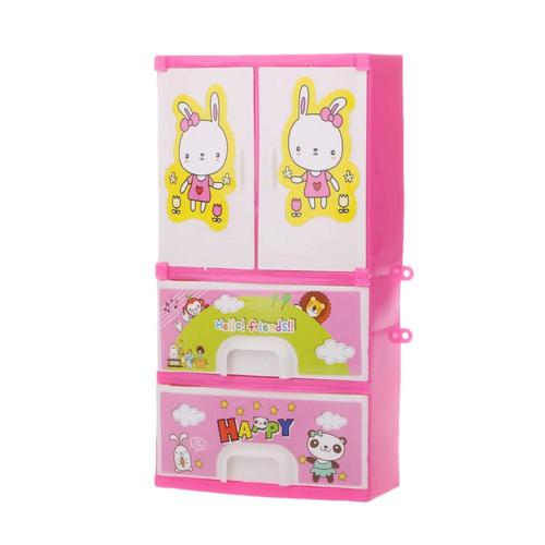 Accessoires De Poupée De Dessin Animé Lapin, Placard De Poupée, Pour Barbie, Jouet Princesse, Meubles De Chambre À Coucher, Nouvelle Collection