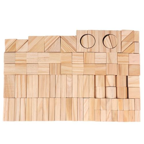 Blocs De Construction Château En Bois, 100 Pièces/Lot, Jouets Éducatifs Précoces