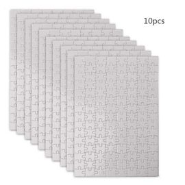Puzzle Vierge À Sublimation A4 A5, 10 Pièces, Fait À La Main, Puzzle Personnalisé Pour L'Artisanat De Transfert De Chaleur