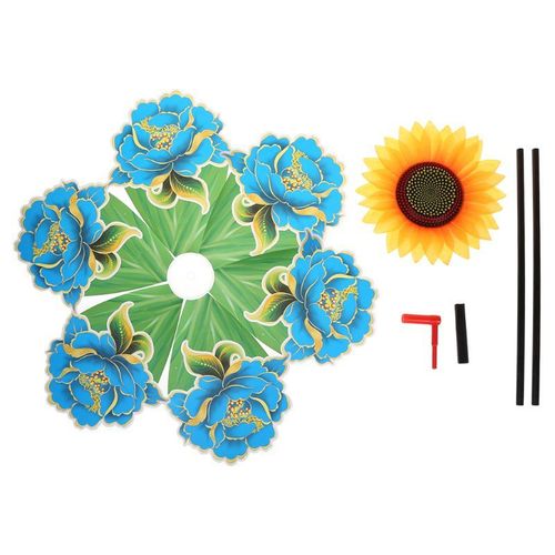 Moulin À Vent De Tournesol, Jouets De Décoration De Jardin Coloré, Pinwheel, Jouets Cadeaux Pour Enfants, Jeux De Plein Air, Ornements