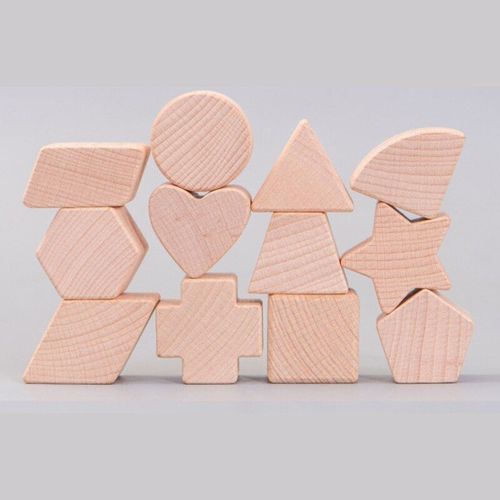 Cube Trieur En Bois Pour Enfants, Boîte De Blocs De Construction Non Peinte, Jouets Éducatifs Bébé Y4ud