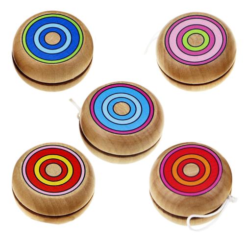 Boule De Yoyo En Bois Pour Enfants, 5 Pièces, Jouet De Rotation, Classique, Éducatif, Jeu De Plein Air, À La Maison, Cadeau Parfait