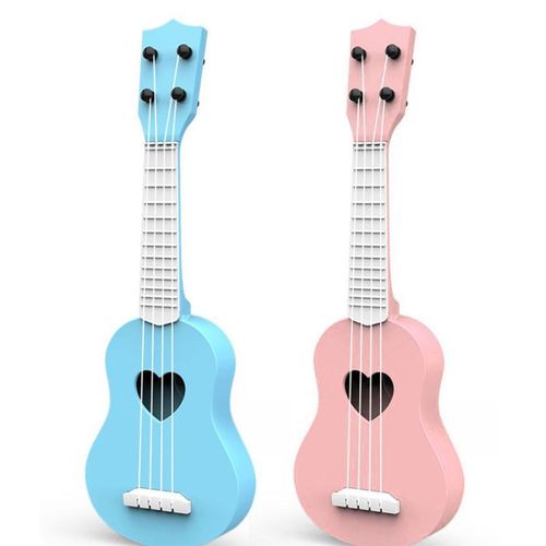 Ukulele Acoustique 4 Cordes, Petite Guitare Pour Enfants, Instrument De Musique De Simulation, Jouet De Culture D'Intérêt Pour Bébé