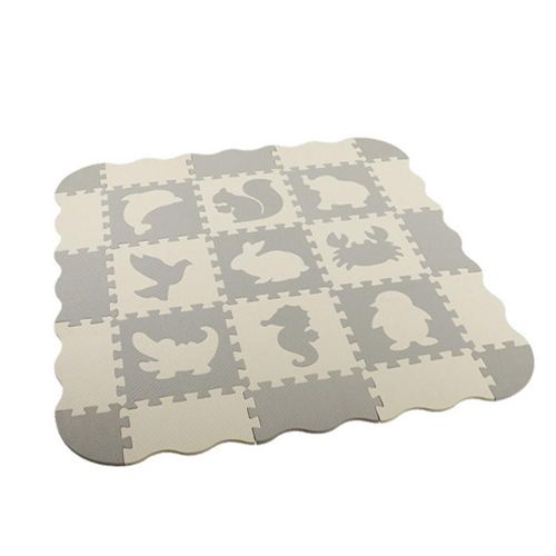 Tapis De Jeu Puzzle En Mousse Eva Pour Bébé, 25 Pièces/Lot, Carreaux D'Exercice Emboîtables Noirs Et Blancs, Tapis De Sol Et Tapis Pour Enfants