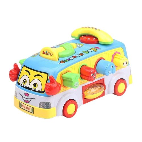 Bus Jouet Amusant Pour Bébé, Avec Musique Et Lumière, Y4ud