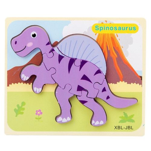 Puzzle de dinosaure pterosaure en 3D, dessin animé, jouet éducatif pour les tout-petits, cadeau d'anniversaire pour enfants