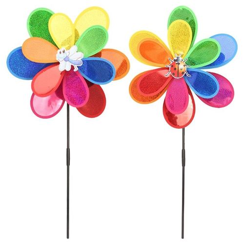 Moulin À Vent En Forme D'Insecte, Décoration De Jardin, Jouet Pour Enfants