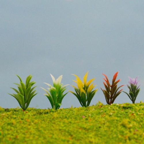 Mélange De Couleurs D'Herbes Florales À L'Échelle Ho, 100 Pièces, 1:100, Aménagement De Trains, Chemin De Fer