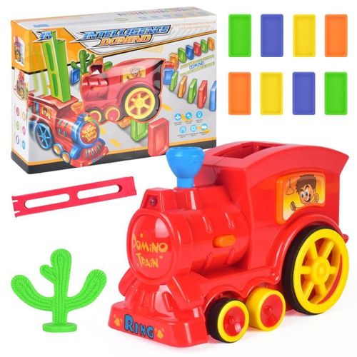 Train Automatique De Jeux Dominos Pour Enfants, Ensemble De Jouets, Avec 60 Blocs Colorés, À Faire Soi-Même, Cadeaux De Noël, Nouvelle Collection