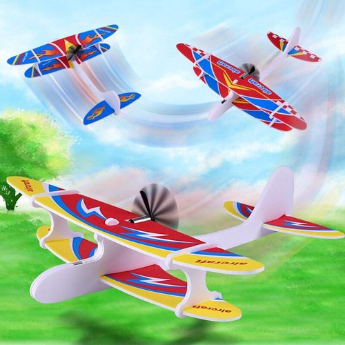 Grand Avion En Mousse Eva Pour Enfants Et Adultes, Planeur De Vol À Lancer À La Main, Modèle De Bricolage, Jouets Pour L'Extérieur