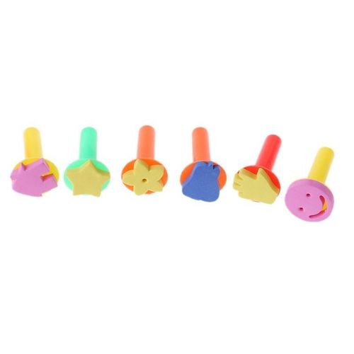 Sceaux Eva Pour Bébé, Jouet Éducatif De Dessin, Graffiti, Peinture, Dessin, Bricolage Pour Enfants, 6 Pièces