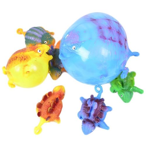 Ballons Gonflables Pour Enfants, 4 Pièces/Ensemble Animaux De Dinosaure, Nouveaux Jouets, Soulagement De L'Anxiété Et Du Stress, À Presser, Cadeau