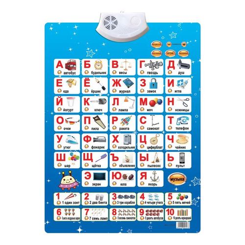Affiche Alphabet De Musique Russe Parlant, Jouets Éducatifs Pour Enfants, Affiche Électronique Abc, Graphique Phonétique Éducatif