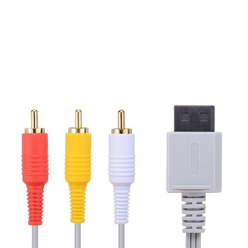 Câble Audio Et Vidéo Hdtv 3 Rca, Adaptateur De Jeu Vidéo Compatible Avec Nintendo Wii U Av, Câble Composite
