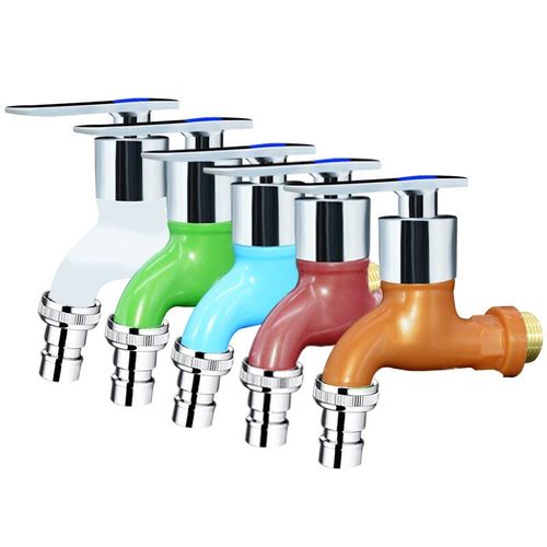 Robinet de machine à laver PPR connecteur 4 points, évier domestique buse simple d'eau froide, accessoires de cuisine et salle de bain