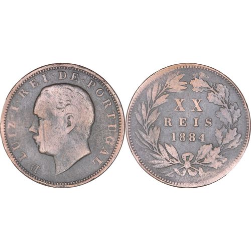 Portugal - 1884 - Xx Reis - Louis 1er - 01-173