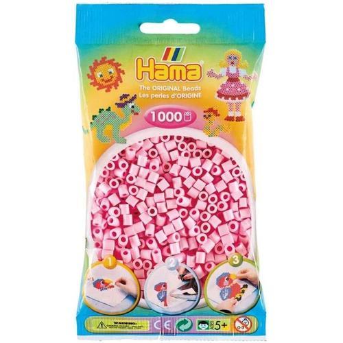 Hama Midi Sachet 1000 Perles Rose Tendre