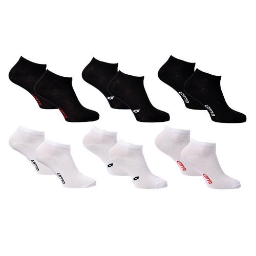 Chaussettes Enfant Lotto Socquettes Coton Majoritaire Confort Et Qualité Pack De 6 Paires Boys Sneaker 1714