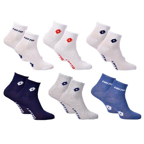 Chaussettes Enfant Lotto Socquettes Coton Majoritaire Confort Et Qualité Pack De 6 Paires Boys Quarter 1114