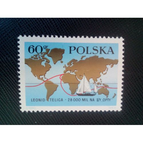 Timbre Pologne Yt 1774 Carte Du Monde Et Voilier Opty 1969 ( 020306 )