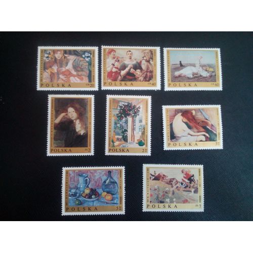 Timbre Pologne Yt 1791 A 1798 Séries: Peintures Polonaises 1969 ( 020306 )