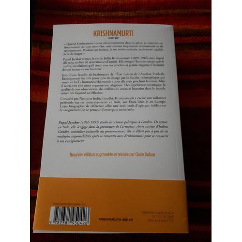 Krishnamurti, Une Vie