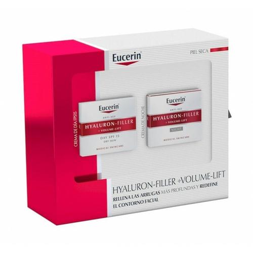 Eucerin Facial Hyaluron-Filler Volume-Lif Peau Sèche Poitrine 50ml+Night Poitrine Coffret 2 Piéces 