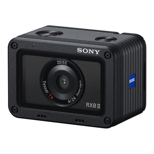 Sony RX0 II (DSC-RX0M2) - Appareil photo ultra-compact 4K - objectif Zeiss grand-angle - Wi-Fi, Bluetooth - étanche 10 m - noir