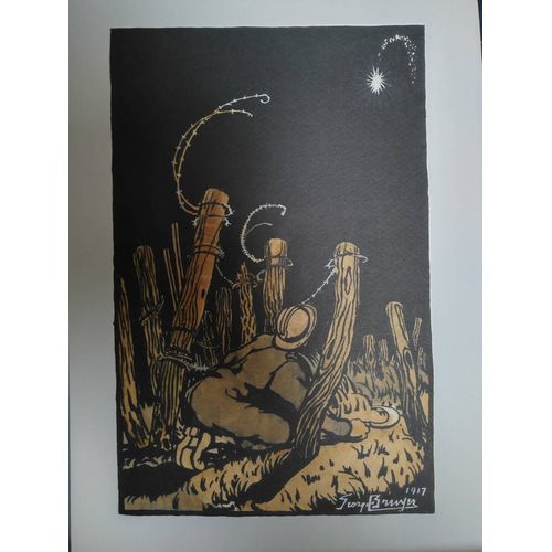 Illustration Dessin Oeuvre De Georges Bruyer 1917 Dmpa Mémoire Patrimoine Archive Affiche Numérotée Limitée Art Guerre Dessinée Plume Encre Crayon De Couleurs