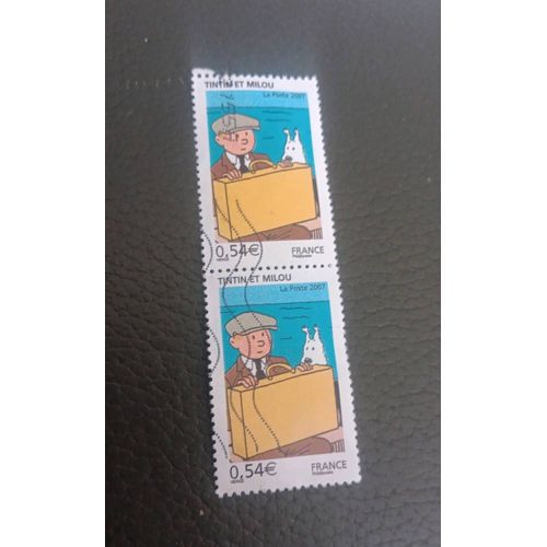 Timbre Tintin Et Milou France Oblitéré Ref T35