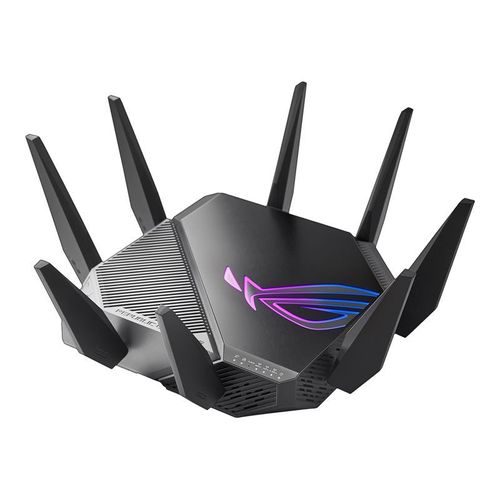 ASUS ROG Rapture GT-AXE11000 - Routeur sans fil commutateur 4 ports - 1GbE, 2.5GbE - ports WAN : 2 - Wi-Fi 6E - Wi-Fi 6 - Multi-Bande