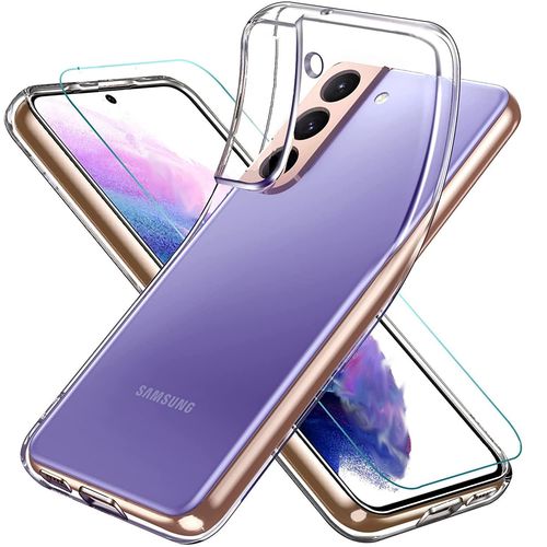 Coque Silicone Tpu Transparente + Verre Trempe Pour Samsung Galaxy S22 Plus 5g Little Boutik®