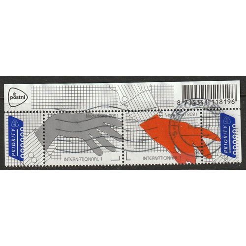 Pays Bas Timbres International Se Tenant Avec Bord De Feuille "Parler Avec Les Mains" 2021 N° 3991 Et 3992