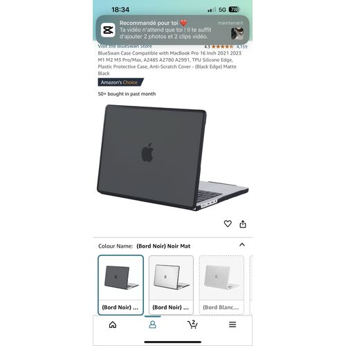 Apple MacBook Pro 16" M3 - Ram 16 Go - DD 512 Go