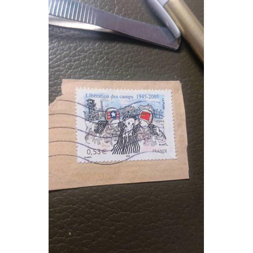 Timbre France Libération Des Camps 1945 2005 Oblitéré T35