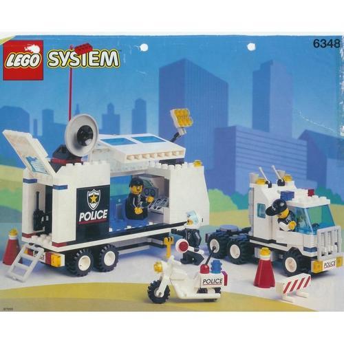Lego System 6348 - Camion De Police Avec Moto Et  3 Figurines