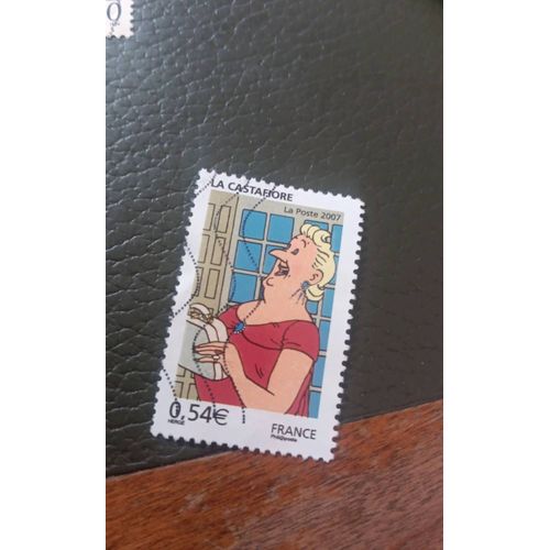 Timbre La Castafiore De Tintin Oblitéré France T35
