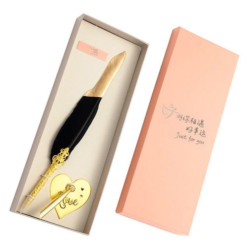 Stylo-Plume Rétro Avec Porte-C¿Ur, Calligraphie Anglaise, Ensemble De Stylos À Plumes, Design De Mariage