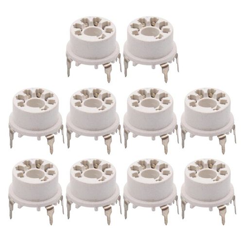 Base De Valve À Douille De Tube Sous Vide En Plastique, Pour B & W 6j1 6z4 6x4 12ae6 6at6 6bk6 12av6 6aq6 6j5 Ampli Audio Hifi 10 Pièces, New-7pin