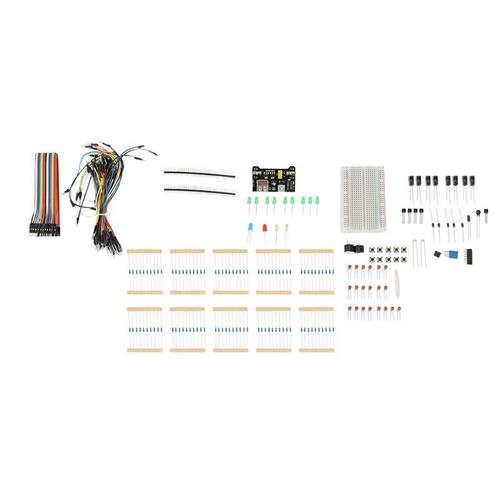 Kit Électronique Amusant, Avec Résistance De Câble De Planche À Pain, Condensateur, Potentiomètre (235 Articles) Pour Arduino, Raspberry Pi