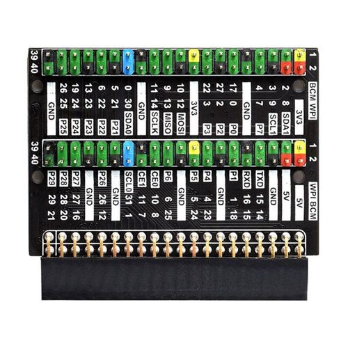 Carte D'extension Pour Raspberry Pi 400 Gpio, Adaptateur D'en-Tête 1x / 2x 40 Broches À Code Couleur, Expansion Facile