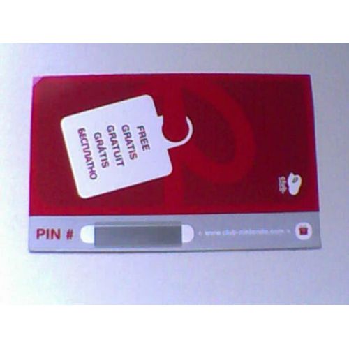 Carte Club Nintendo Selects Wii Sports Non Grattée