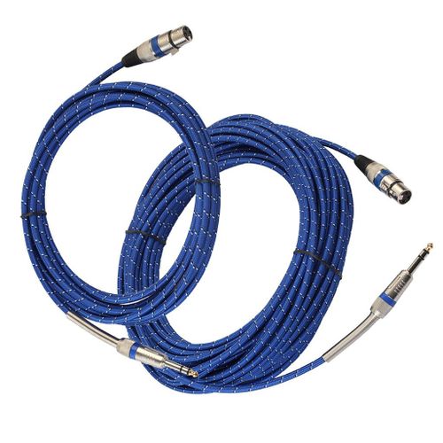 Câble XLR mâle vers femelle de 1m et 1.8m, prise Jack 1/4 "", câble Audio pour Microphone et micro