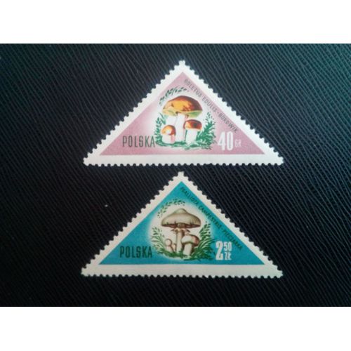 Timbre Pologne Yt 961 - 964 Champignons 1959 ( 030306 )