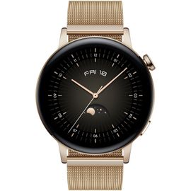 Montre Connectée Huawei Watch Gt 3 Elegant Edition 42 Mm - Milanais Doré / Or
