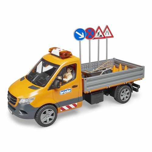 Bruder Véhicule De Maintenance Routière Mb Sprinter Avec Figurine Et Accessoires