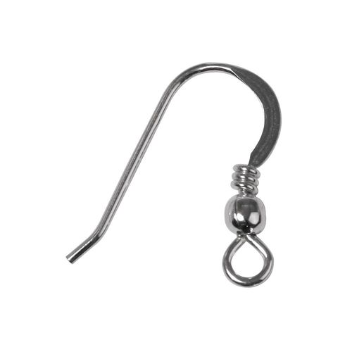 925 Argent Crochets D'oreille, 20 Mm, 2 Pces